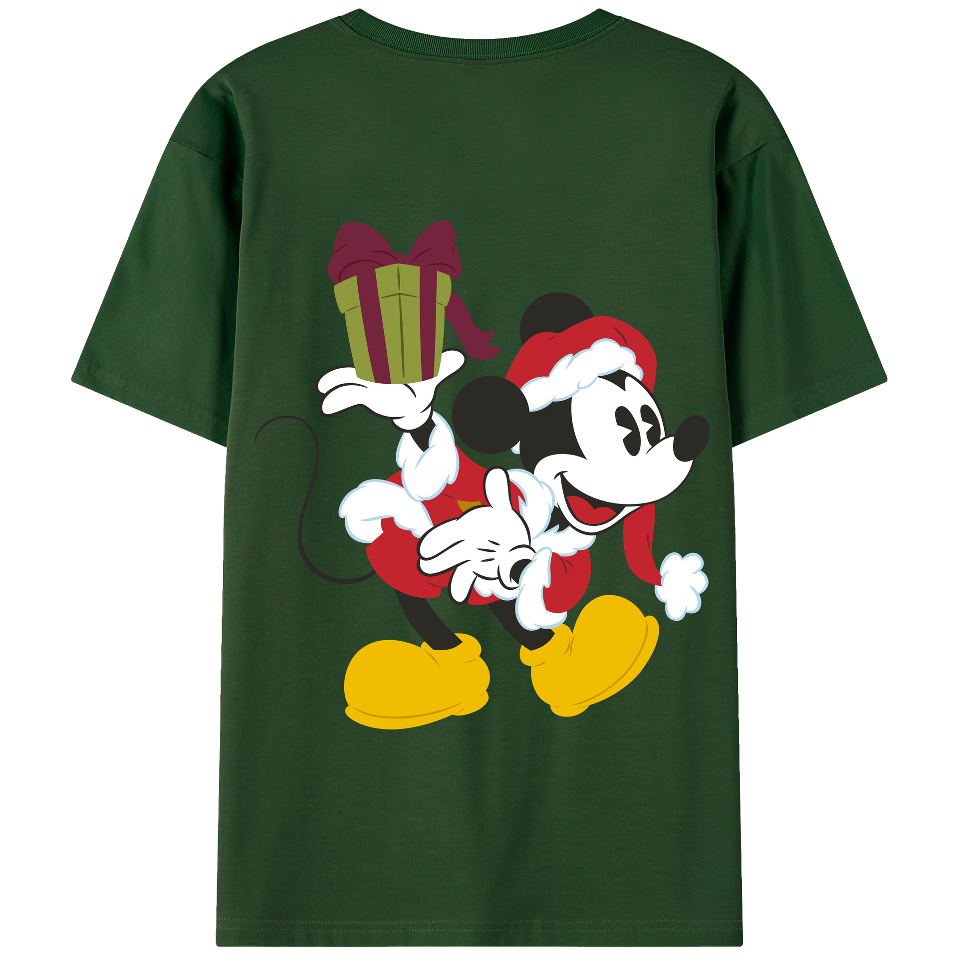 （画像用） ミッキーマウス Mickey Mouse 綿100％半袖Tシャツ（背面プリント）